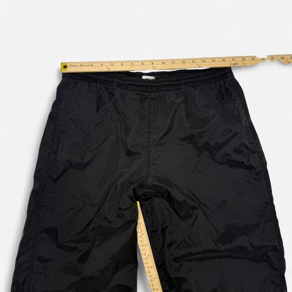 Nike Black Swoosh Track Pants Men’s Size L Windbreaker Athletic Nylon - Picture 6 of 7